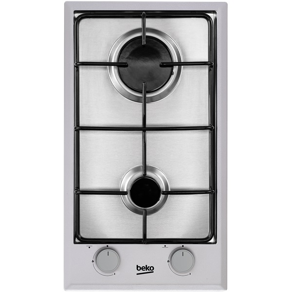 Beko HDCG 32220 SX ezüst,beépíthető, gáz, főzőzóna: 2, beépíthető méret: 27cm, főzőlap