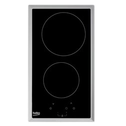 Beko HDMC32400 TX fekete, beépíthető, elektromos üvegkerámia, főzőzóna: 2, beépíthető méret: 27cm, főzőlap