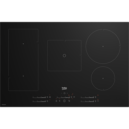 Beko HII85770UFT fekete, beépíthető, indukciós, főzőzóna: 5, beépíthető méret: 75cm, főzőlap