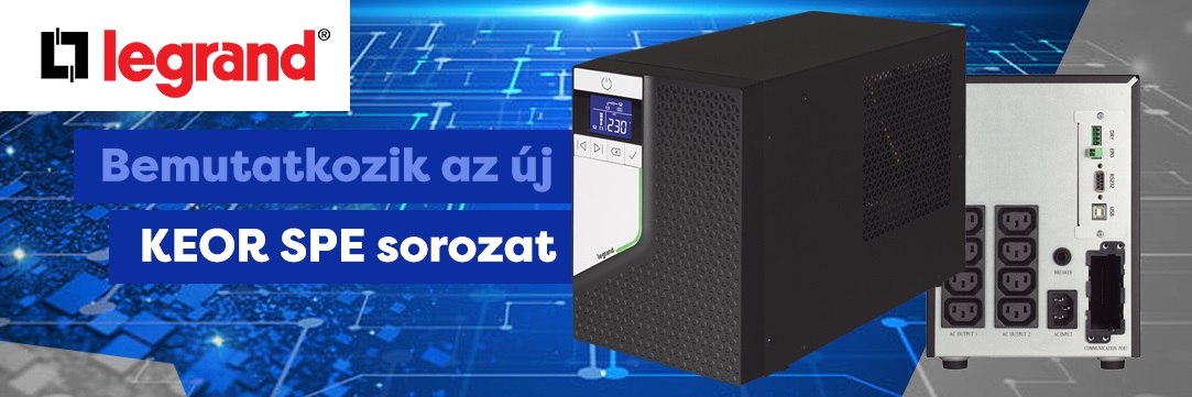 Bemutatkozik a Legrand KEOR SPE szünetmentes tápegység sorozata