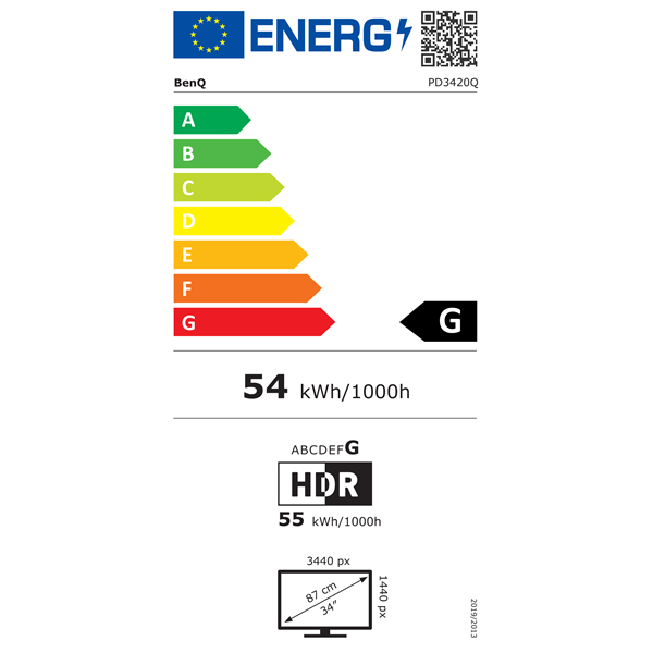 BenQ 34" PD3420Q UWQHD IPS DP/HDMI/USB monitor