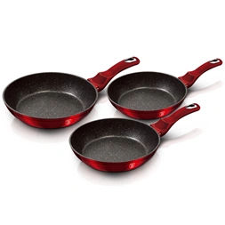 Berlinger Haus BH/1288NF Metallic Line Burgundy Edition 3 részes serpenyő szett