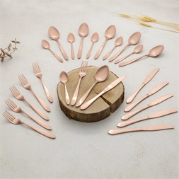 Berlinger Haus BH/3076 szatén rózsaarany 24 részes evőeszköz készlet