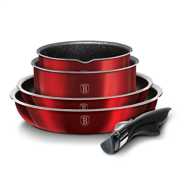 Berlinger Haus BH/6145 Metallic Line Burgundy Edition 9 részes edénykészlet