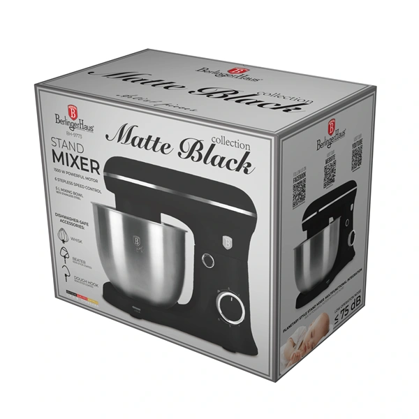 Berlinger Haus BH/9773 matt fekete konyhai robotgép