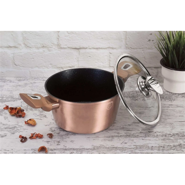 Berlinger Haus BH/6194 Metallic Line Rosegold Edition 30cm lábas fedővel