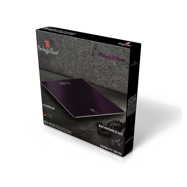 Berlinger Haus BH/9225 150 kg kapacitású, lila személymérleg