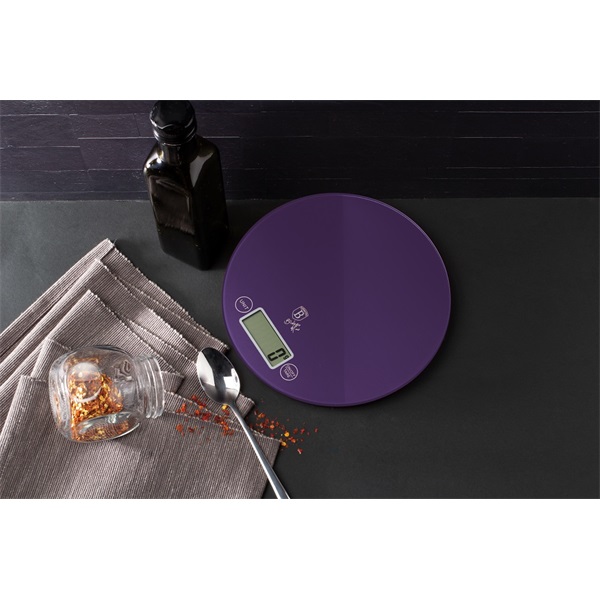 Berlinger Haus BH/9434 5 kg kapacitású, lila konyhai mérleg