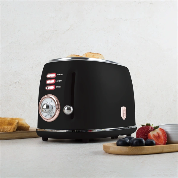 Berlinger Haus BH/9517 fekete- rose gold 2 szeletes kenyérpirító