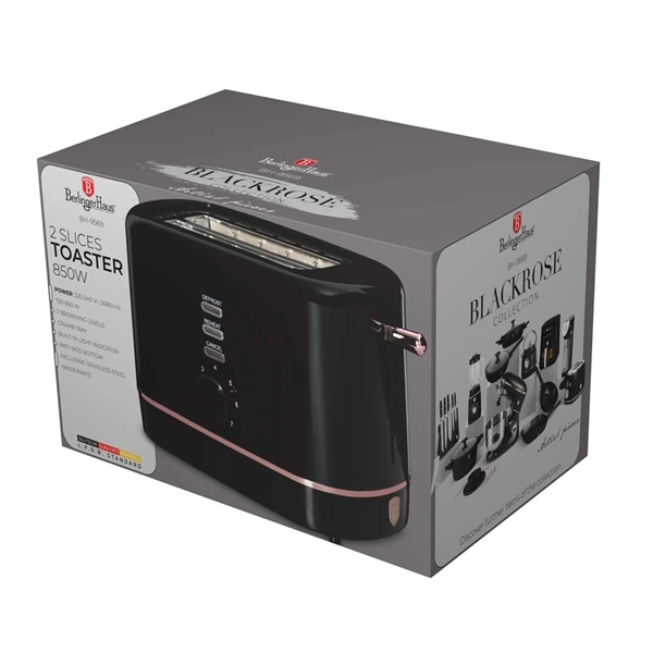 Berlinger Haus BH/9569 fekete- rose gold 2 szeletes kenyérpirító