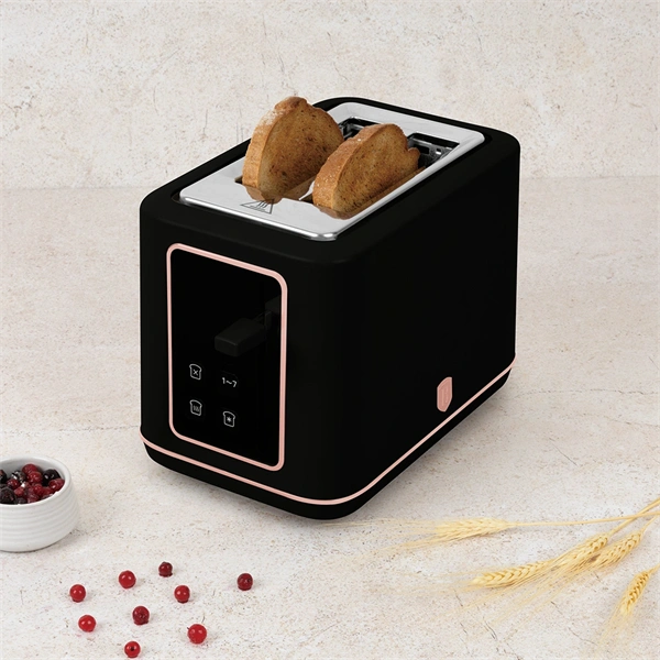 Berlinger Haus BH/9661 fekete- rose gold digitális 2 szeletes kenyérpirító