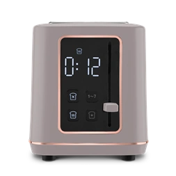 Berlinger Haus BH/9664 matt taupe digitális 2 szeletes kenyérpirító
