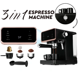 Berlinger Haus BH/9732N 3in1 fekete- rose gold digitális espresso kávéfőző