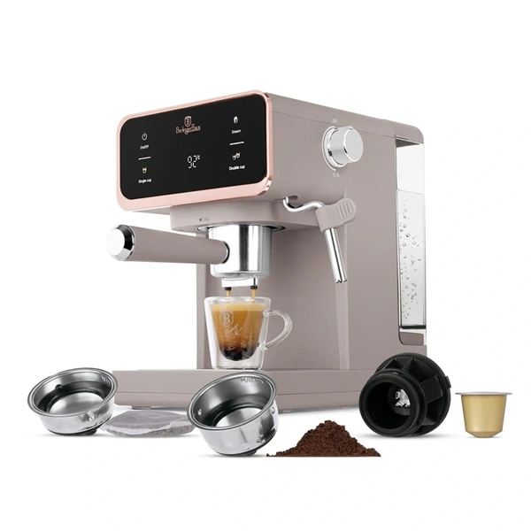 Berlinger Haus BH/9846 3in1 matt taupe digitális espresso kávéfőző