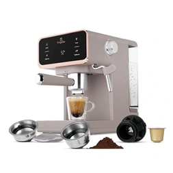 Berlinger Haus BH/9846 3in1 matt taupe digitális espresso kávéfőző