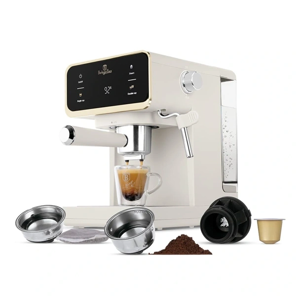 Berlinger Haus BH/9847 3in1 matt krém digitális espresso kávéfőző