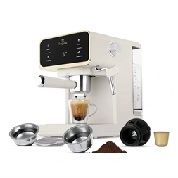 Berlinger Haus BH/9847 3in1 matt krém digitális espresso kávéfőző