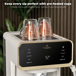 Berlinger Haus BH/9847 3in1 matt krém digitális espresso kávéfőző