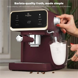 Berlinger Haus BH/9848 3in1 matt bordó digitális espresso kávéfőző