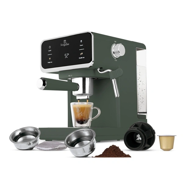 Berlinger Haus BH/9850 3in1 matt zöld digitális espresso kávéfőző
