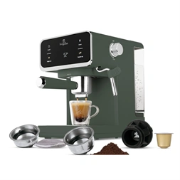 Berlinger Haus BH/9850 3in1 matt zöld digitális espresso kávéfőző
