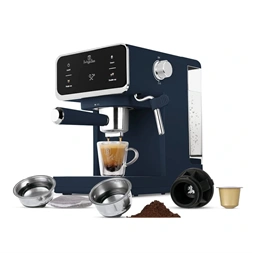 Berlinger Haus BH/9853 3in1 matt kék digitális espresso kávéfőző