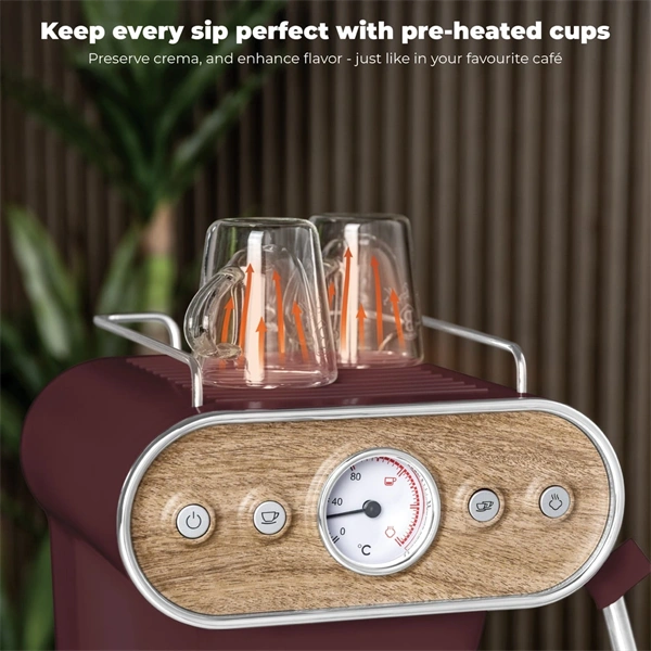 Berlinger Haus BH/9855 3in1 matt bordó espresso kávéfőző