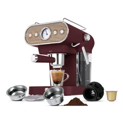 Berlinger Haus BH/9855 3in1 matt bordó espresso kávéfőző