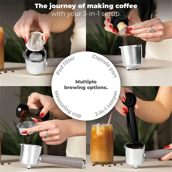 Berlinger Haus BH/9856 3in1 matt taupe espresso kávéfőző