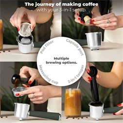 Berlinger Haus BH/9857 3in1 matt zöld espresso kávéfőző