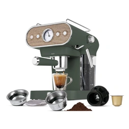 Berlinger Haus BH/9857 3in1 matt zöld espresso kávéfőző