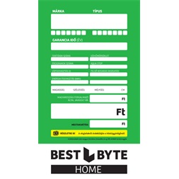 BestByte HOME mosogatógép ártábla/HITEL 120x210mm