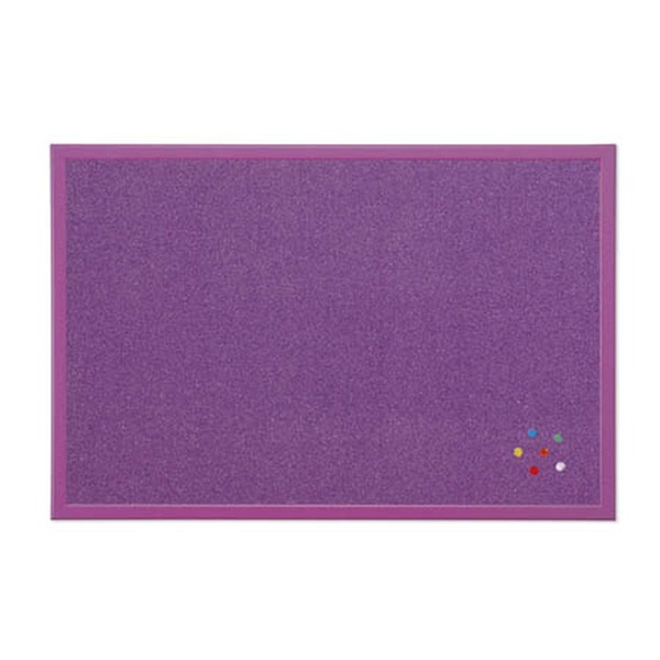 Bi-Office 40x60cm fakeretes lila parafatábla