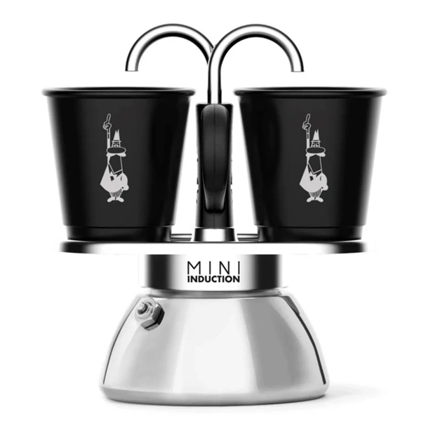 Bialetti 7310 Mini Express inox 2 személyes indukciós kotyogós kávéfőző szett