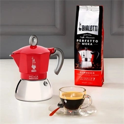 Bialetti Moka 6942 Induction piros 2 személyes indukciós kotyogós kávéfőző