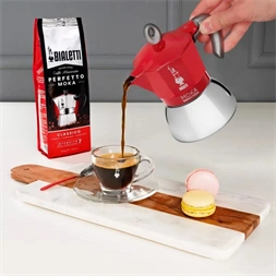 Bialetti Moka 6946 Induction piros 6 személyes indukciós kotyogós kávéfőző