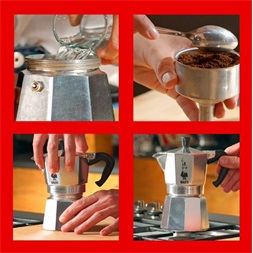Bialetti Moka Express inox 1 személyes kotyogós kávéfőző