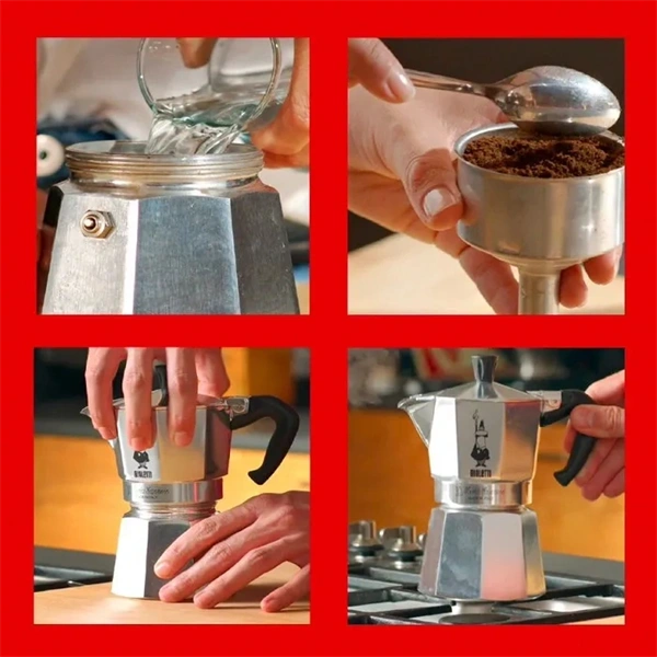 Bialetti Moka Express inox 6 személyes kotyogós kávéfőző