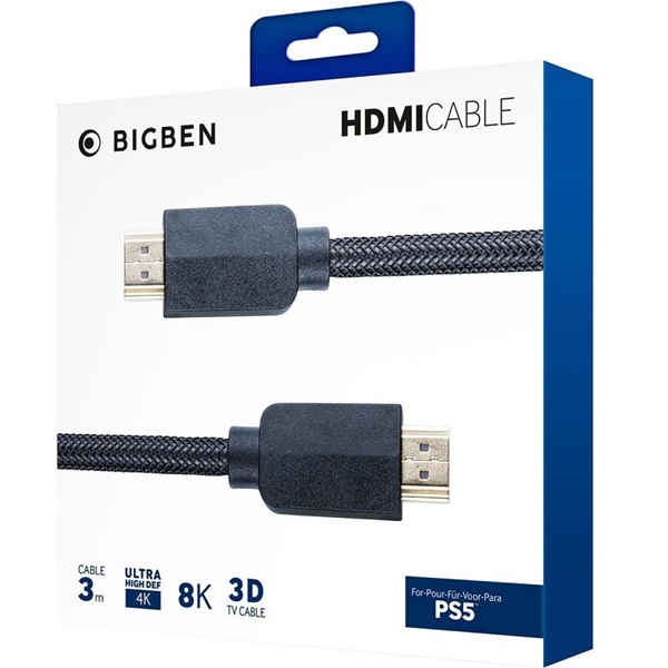 BigBen 2807094 3m HDMI PS5 kábel (Újszerű)