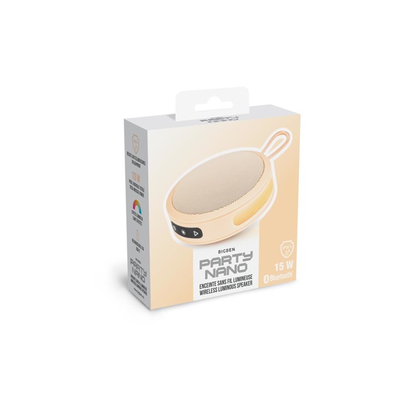 BigBen 2809239 Party Nano vezeték nélküli világító narancs Bluetooth hangszóró