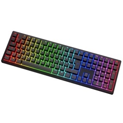 Billentyűzet Ducky Zero 6108 Classic Black Wireless Gaming, ISO / Német, MX2A Blue