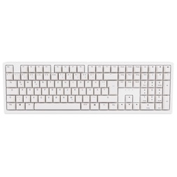 Billentyűzet Ducky Zero 6108 Pure White Wireless Gaming, ISO / Német, MX2A Red