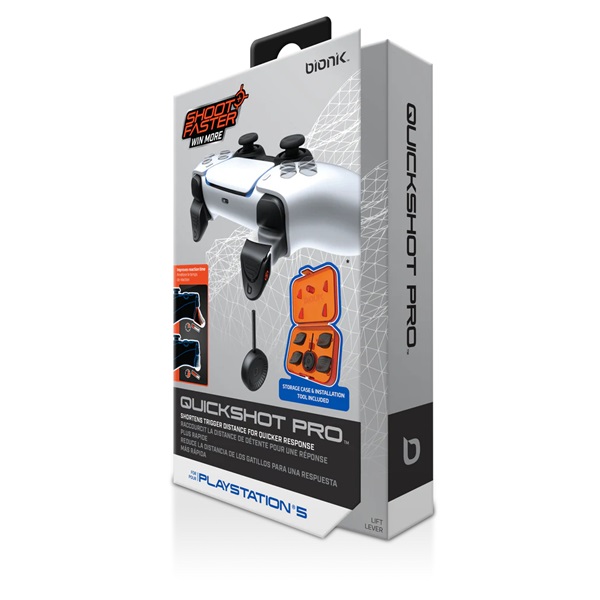 Bionik BNK-9059 Quickshot Pro Playstation 5 kontroller fekete ravasz kiegészítőcsomag