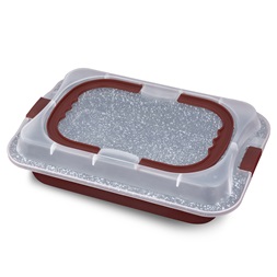 Blaumann BL-3891 Cerastone Collection 36,5x24,5x5,5 cm tepsi fedővel