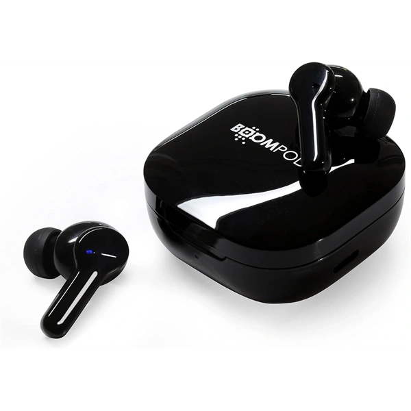 Boompods Compact Buds True Wireless Bluetooth fekete fülhallgató