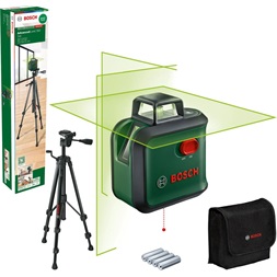 Bosch 0603663B07 AdvancedLevel 360 keresztvonalas zöld szintezőlézer + TT 150 álllvány