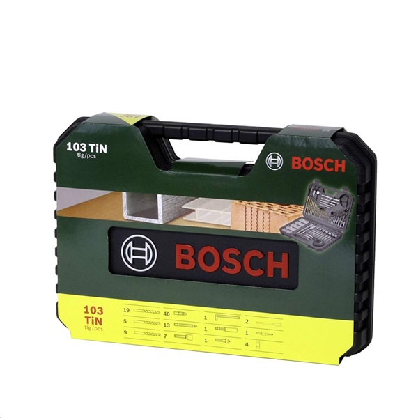 Bosch 103 részes V-Line titánium fúró-csavarozó bitkészlet