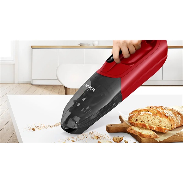 Bosch BBHF214R 2 az 1-ben akkumulátoros piros álló porszívó
