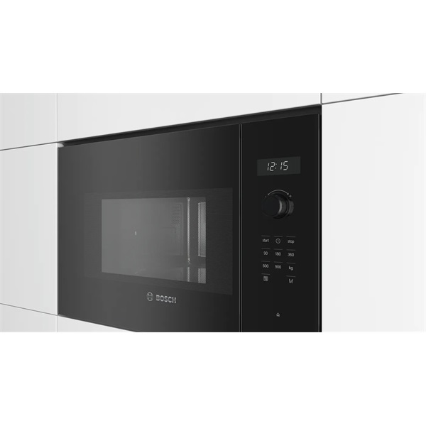 Bosch BFL554MB0 900W 25L fekete beépíthető mikrohullámú sütő