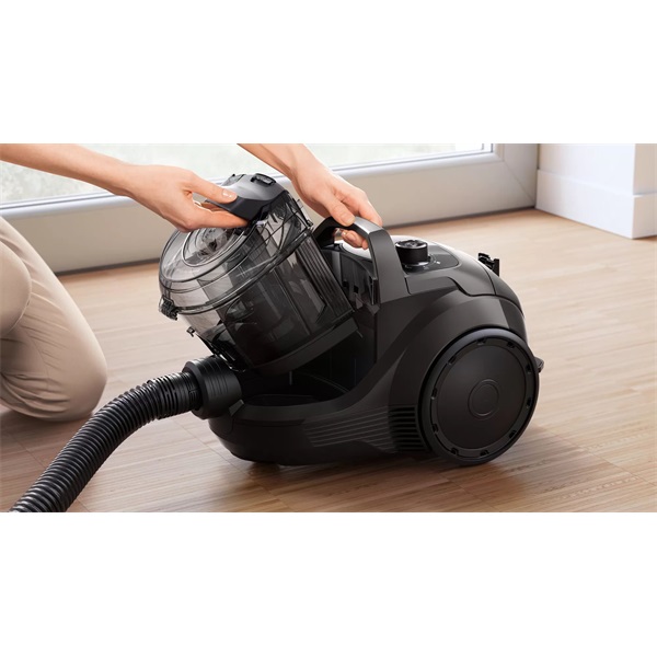 Bosch BGC21X300 Serie4 fekete porzsák nélküli porszívó (Újracsomagolt)